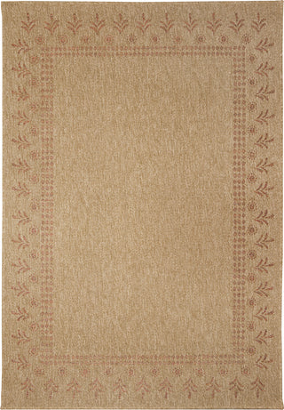 Trans Ocean Sahara 7188/14 Block Print Border Terracotta Area Rug main image