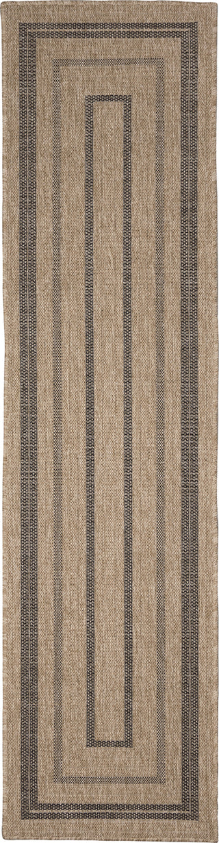 Trans Ocean Sahara 7185/12 Multi Border Natural Area Rug Runner Image