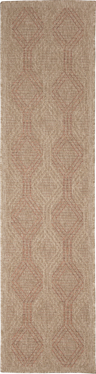 Trans Ocean Sahara 7186/14 Links Terracotta Area Rug Runner Image