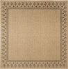 Trans Ocean Sahara 7188/12 Block Print Border Natural Area Rug Switch