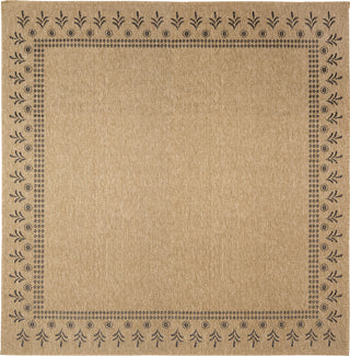 Trans Ocean Sahara 7188/12 Block Print Border Natural Area Rug Switch