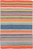 Trans Ocean Sonoma 6258/14 Malibu Stripe Orange Area Rug by Liora Manne 