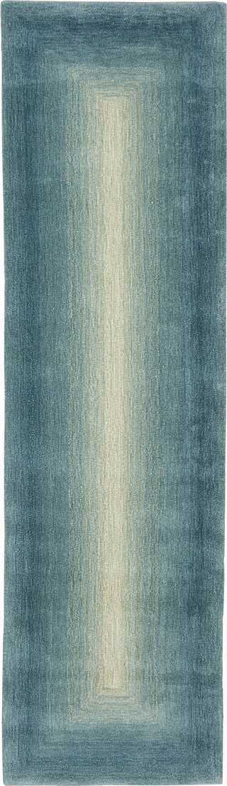 Trans Ocean Tivoli 8117/04 Dream Border Aqua Area Rug Runner Image