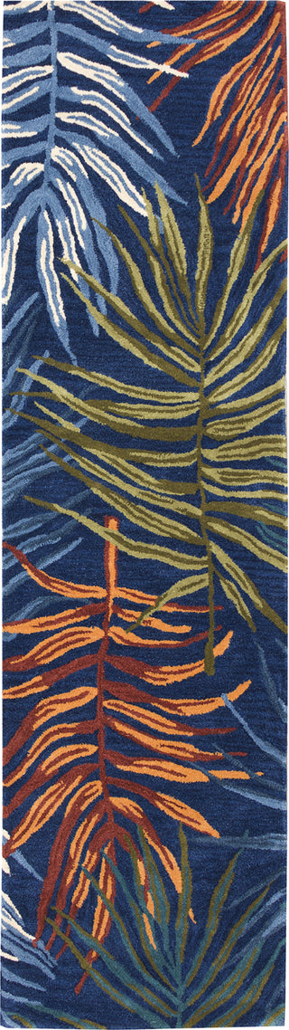 Trans Ocean Tivoli 8128/33 La Palma Navy Area Rug Runner Image