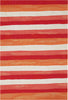 Trans Ocean Visions II 4313/24 Painted Stripes Warm Area Rug 