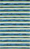 Trans Ocean Visions II 4313/03 Painted Stripes Cool Area Rug Main Image