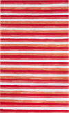 Trans Ocean Visions II 4313/24 Painted Stripes Warm Area Rug Main Image