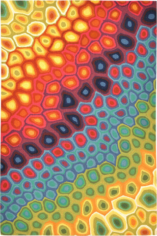 Trans Ocean Visions III Pop Swirl Red by Liora Manne 