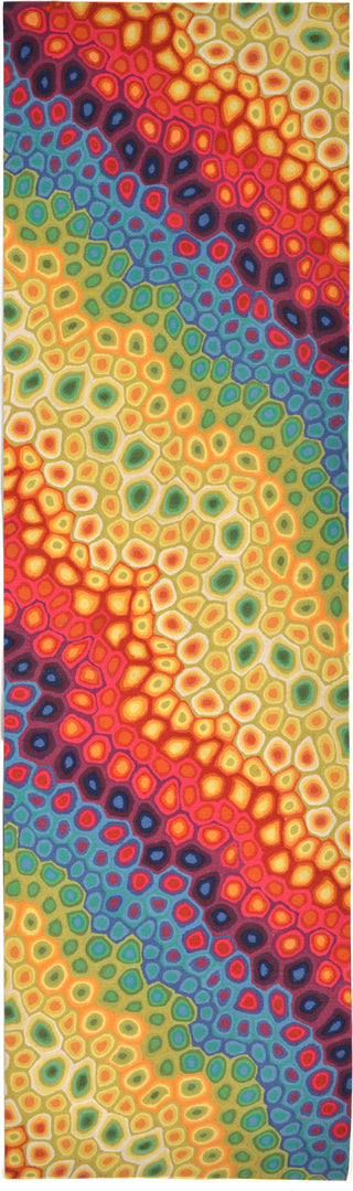 Trans Ocean Visions III Pop Swirl Red by Liora Manne 