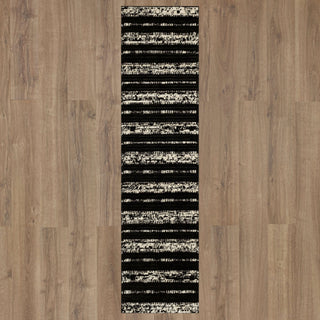 Karastan Traverse Lanes Charcoal Area Rug by Bobby Berk 