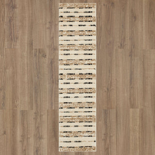 Karastan Traverse Lanes Tan Area Rug by Bobby Berk 