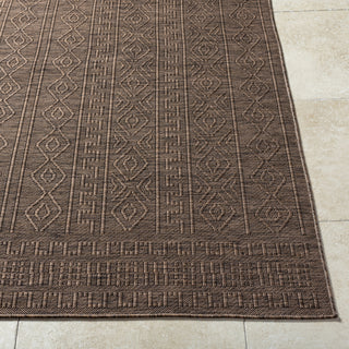 Livabliss Terrace TRC-2300 Dark Brown Area Rug Angle