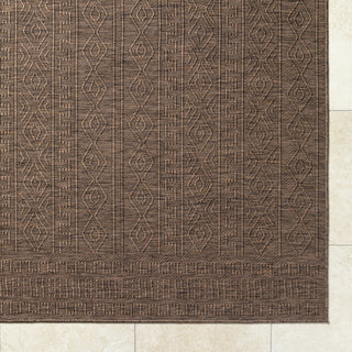 Livabliss Terrace TRC-2300 Dark Brown Area Rug Detail Image