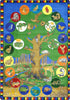 Joy Carpets Kid Essentials Tree of Life Multi Area Rug