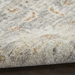 Nourison Traditional Home TRH01 Grey Area Rug Corner Image