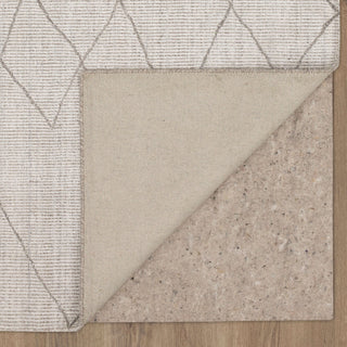 Karastan Tangier Tribal Diamond Silver Area Rug Back Image