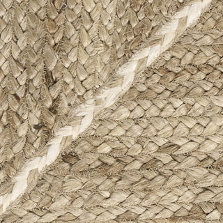 Nourison Terrazzo Jute TRJ01 Natural Grey Area Rug Corner Image