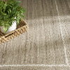Nourison Terrazzo Jute TRJ01 Natural Grey Area Rug Texture Image