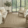 Nourison Terrazzo Jute TRJ01 Natural Grey Area Rug Swatch Image