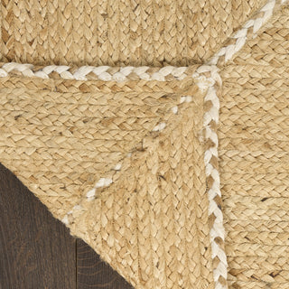 Nourison Terrazzo Jute TRJ01 Natural Area Rug Corner Image