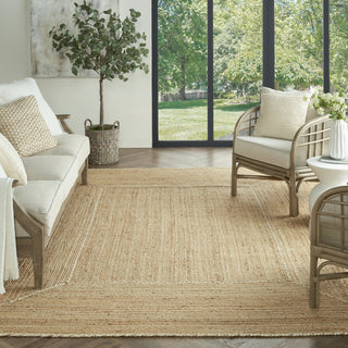 Nourison Terrazzo Jute TRJ01 Natural Area Rug Room Image Feature
