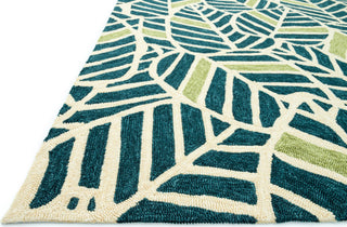 Loloi Tropez TZ-05 Blue / Green Area Rug Corner Shot