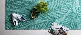 Loloi Tropez TZ-06 Aqua Area Rug Room Scene Feature