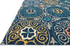 Loloi Tropez TZ-07 Navy / Multi Area Rug Corner Shot