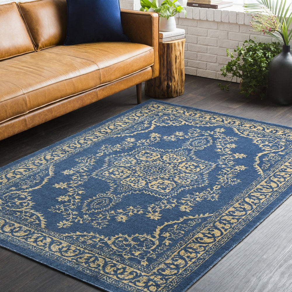 Surya Tessera TSE-1021 Navy Area Rug Room Scene Feature