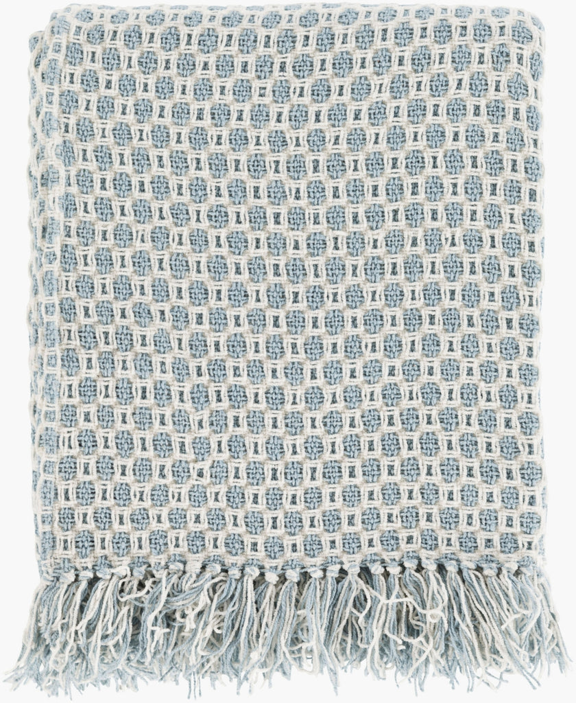 Livabliss Trestle TSL-2001 Light Blue Throw main image