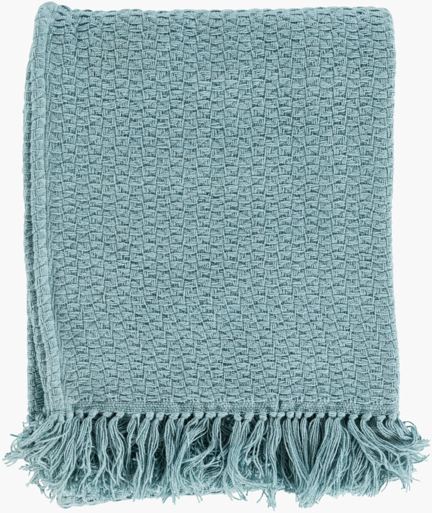 Surya Tressa TSS-4003 Pale Blue Throw main image