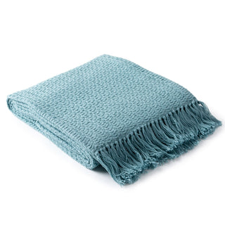 Surya Tressa TSS-4003 Pale Blue Throw 