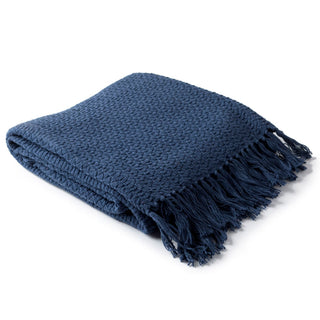 Surya Tressa TSS-4005 Navy Throw 