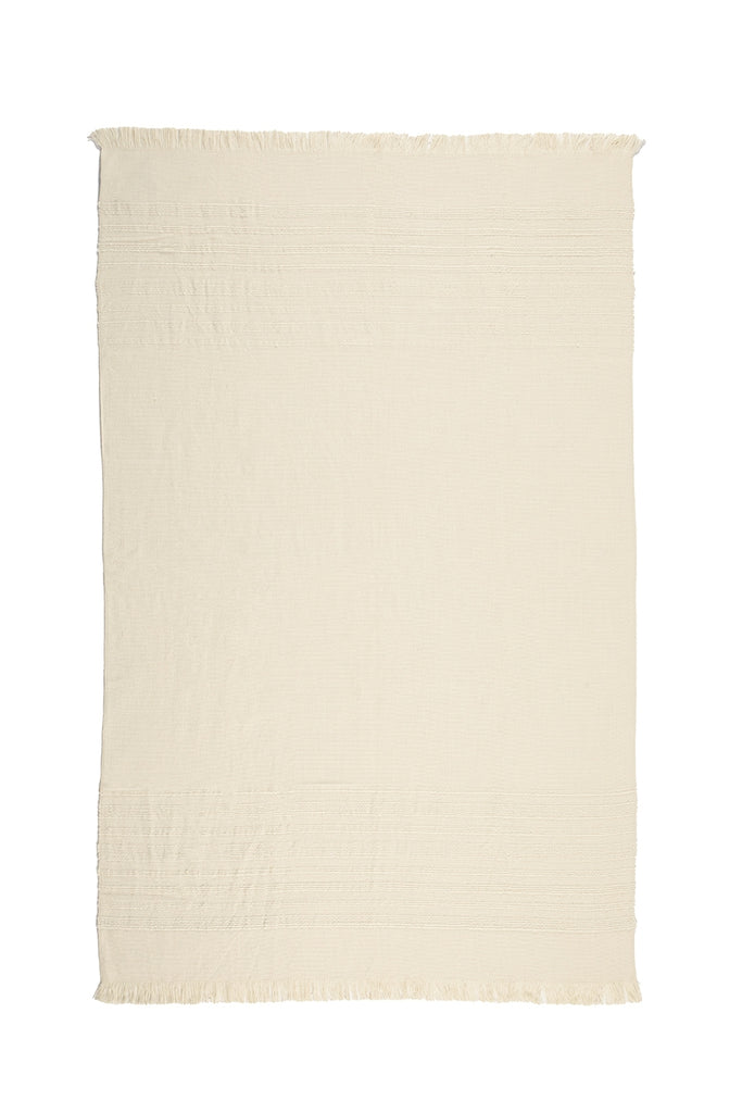 Auskin Alpaca Lucy White Throw main image