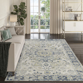 Dalyn Tuscany TU1 Silver Area Rug Lifestyle Image Feature