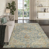 Dalyn Tuscany TU13 Teal Area Rug Lifestyle Image Feature