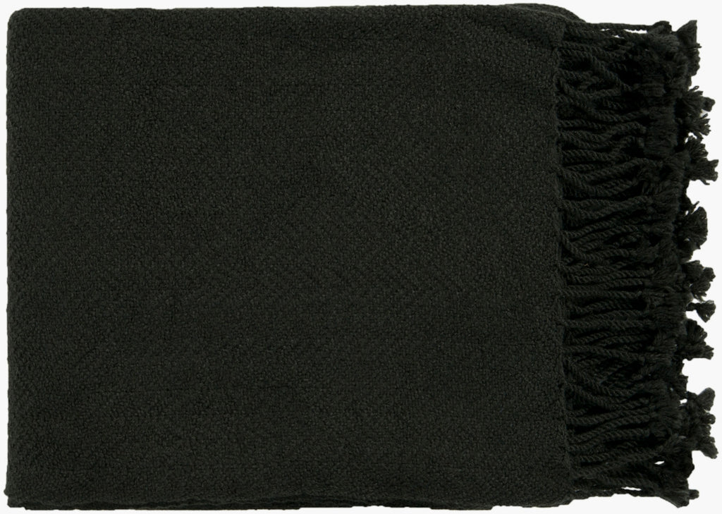 Surya Turner TUR-8404 Black Throw main image