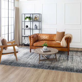 Karastan Tryst Turin Anthracite Area Rug Lifestyle Image Feature