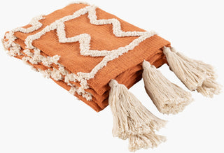Surya Tut TUT-1000 Orange Throw 