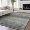 Dalyn Trevi TV1 Granite Machine Washable Area Rug Lifestyle Image Feature