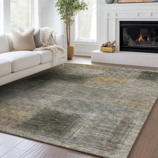 Dalyn Trevi TV10 Mocha Machine Washable Area Rug Lifestyle Image Feature