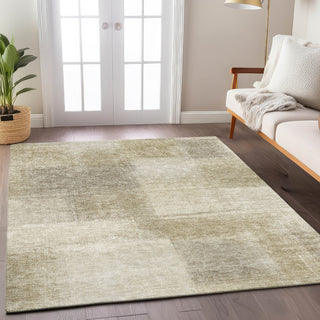 Dalyn Trevi TV10 Taupe Machine Washable Area Rug Lifestyle Image Feature