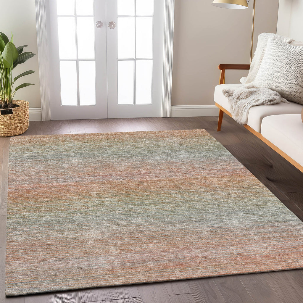 Dalyn Trevi TV11 Coral Machine Washable Area Rug Lifestyle Image Feature