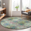 Dalyn Trevi TV16 Green Machine Washable Area Rug