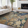 Dalyn Trevi TV17 Beige Machine Washable Area Rug Lifestyle Image Feature