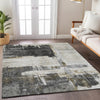 Dalyn Trevi TV18 Gray Machine Washable Area Rug Lifestyle Image Feature