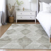Dalyn Trevi TV4 Gray Machine Washable Area Rug Lifestyle Image Feature