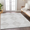 Dalyn Trevi TV4 Ivory Machine Washable Area Rug Lifestyle Image Feature