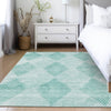 Dalyn Trevi TV4 Teal Machine Washable Area Rug Lifestyle Image Feature