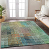 Dalyn Trevi TV6 Green Machine Washable Area Rug Lifestyle Image Feature